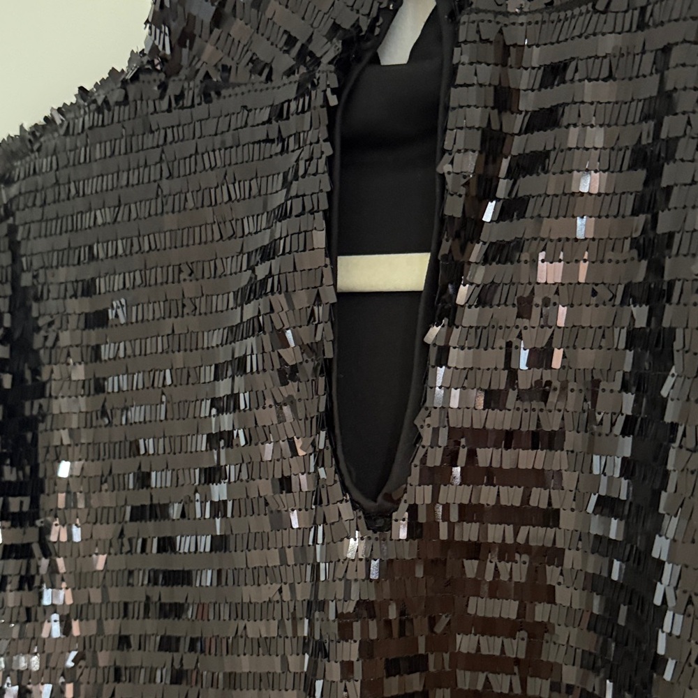 Who What Wear Black Sequin Dress - Picture 6 of 8